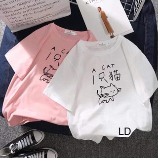 [FREESHIP ĐƠN TỪ 50K] Áo phông mèo A CAT LDU0519
