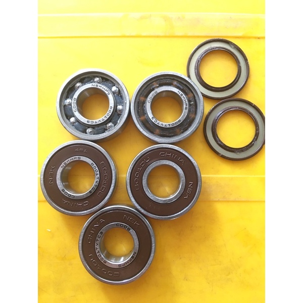 Bạc đạn, vòng bi NSK 6001 DU hàng nguyên bản dùng cho củ đục CNC, máy cầm tay, máy phát điện ô tô