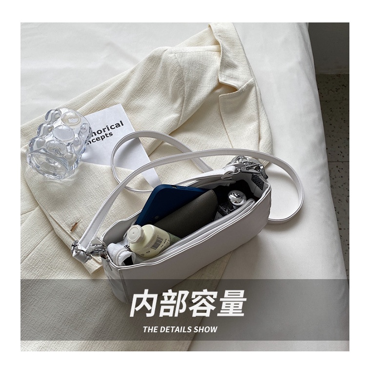 Túi Đeo JASMIN NOIR Chéo Da PU Dây Mắt Xích Thời Trang Nữ