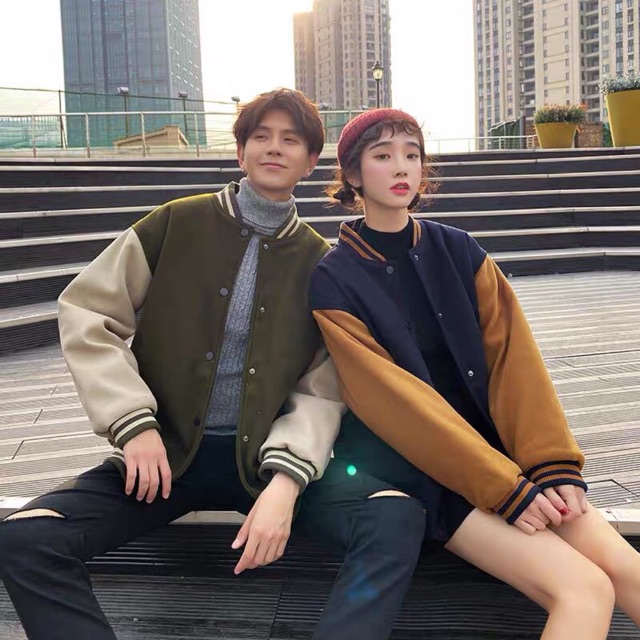 (Order) ÁO KHOÁC BOMBER OVERSIZE DẠ ÉP ULZZANG HÀN UNISEX