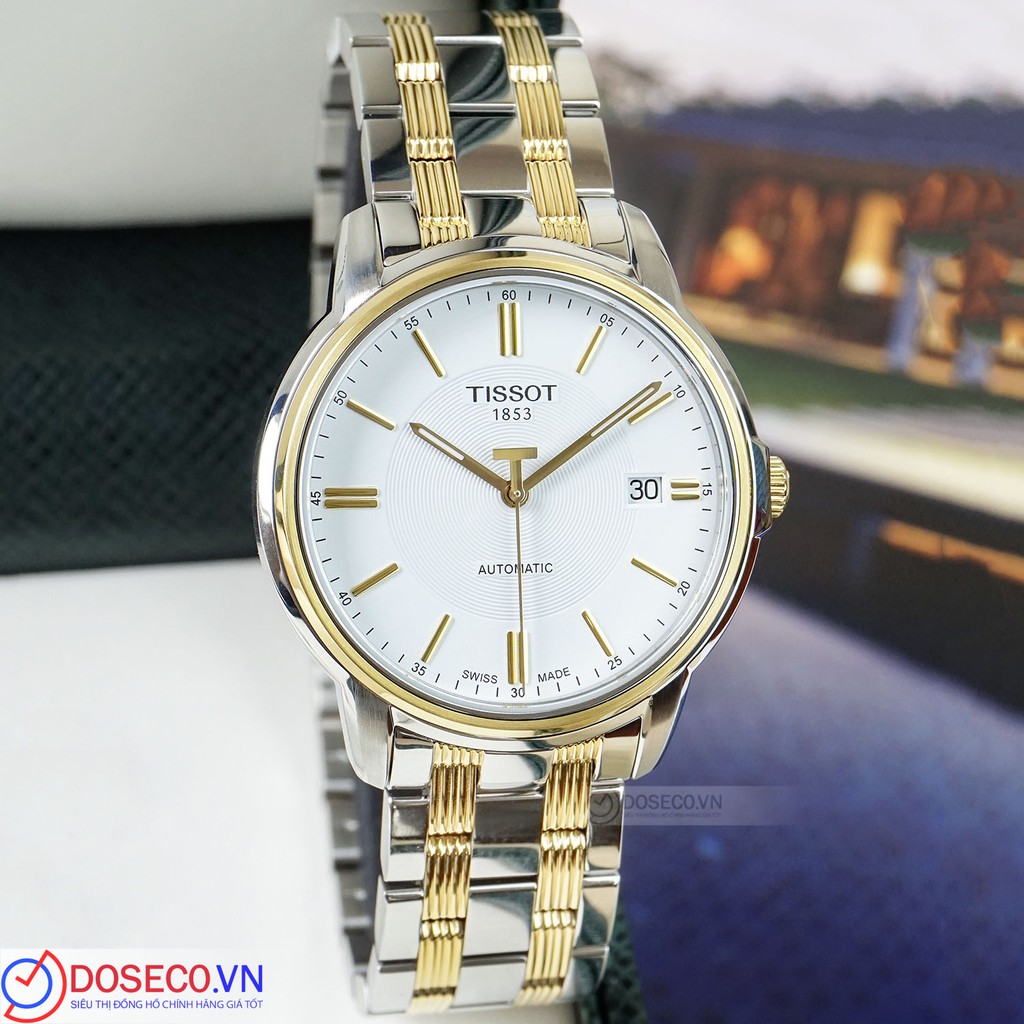 Đồng Hồ Nam Tissot Cơ Automatic Chính Hãng T065.407.22.031.00 Dây Kim Loại Cao Cấp Kính Sapphire Chống Nước TS36