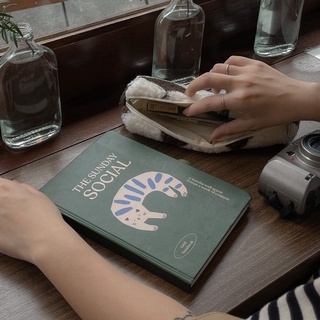 Sổ tay A5 CRABIT ghi chép chấm dot//kẻ ngang/ô vuông/trơn 130gsm chuyên bullet journal, vẽ - SUNDAY SOCIAL