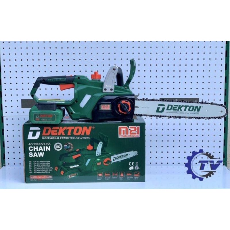 (Thân máy) Máy cưa xích Pin 42V Dekton M21x2-CS14BL