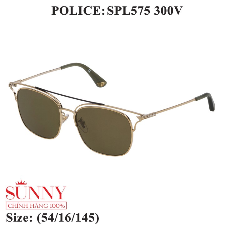 Kính mát chính hãng Police SPL575 màu sắc thời trang, thiết kế dễ đeo bảo vệ mắt