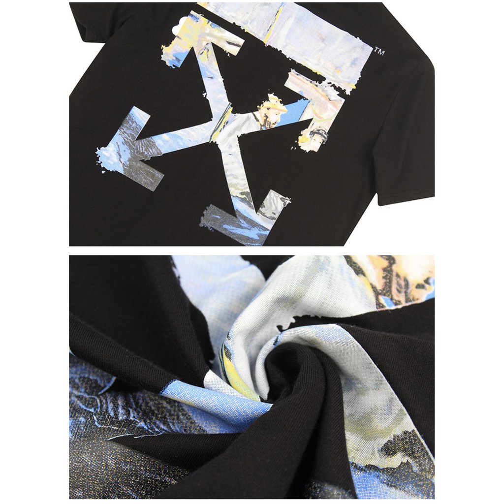 Áo Tee Off White, Áo thun Off White, OW T-Shirt mẫu 1, chất liệu Cotton, 2 màu đen, trắng DuSo.Lux