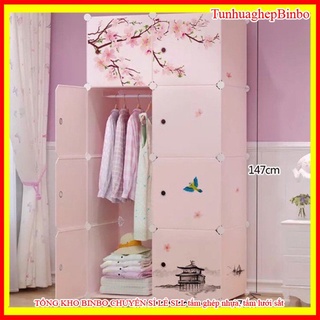 [XẢ 999 TỦ]- TỦ NHỰA GHÉP 8 Ô SÂU 47cm. Tặng 1 treo đồ. Mẫu bán chạy nhất năm. Có mầu trắng, hồng, xanh cốm, tím nhạt