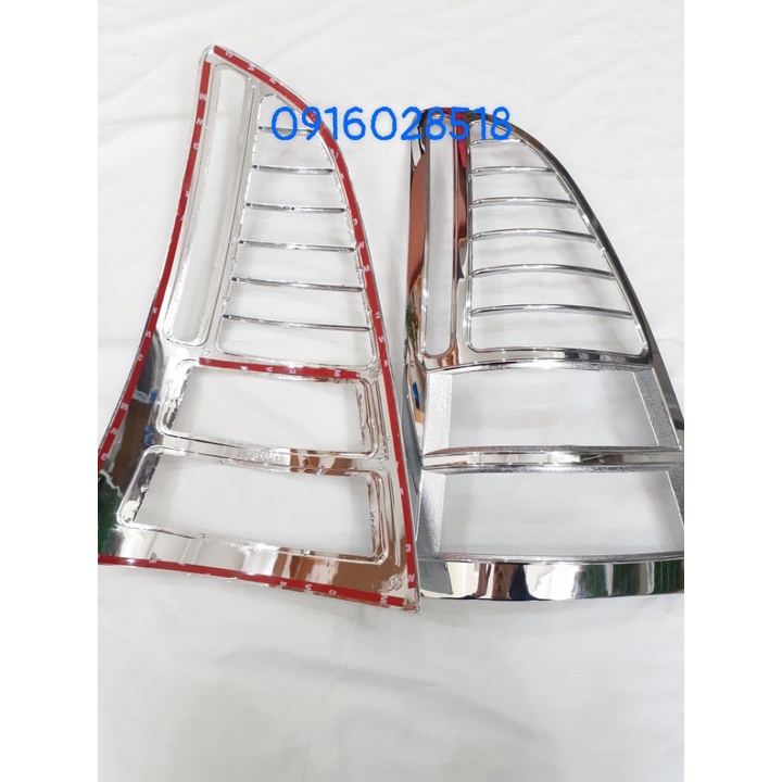 Bộ 2 ốp đèn Hậu xe innova 2005 2006 2007 mạ Crom op den pha hau truoc sau xi ma