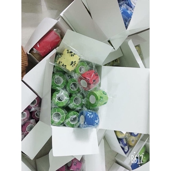 Băng quấn máy, Băng dính quấn cố định máy chống trơn, bọc giữ vệ sinh máy xăm loại đẹp có hình