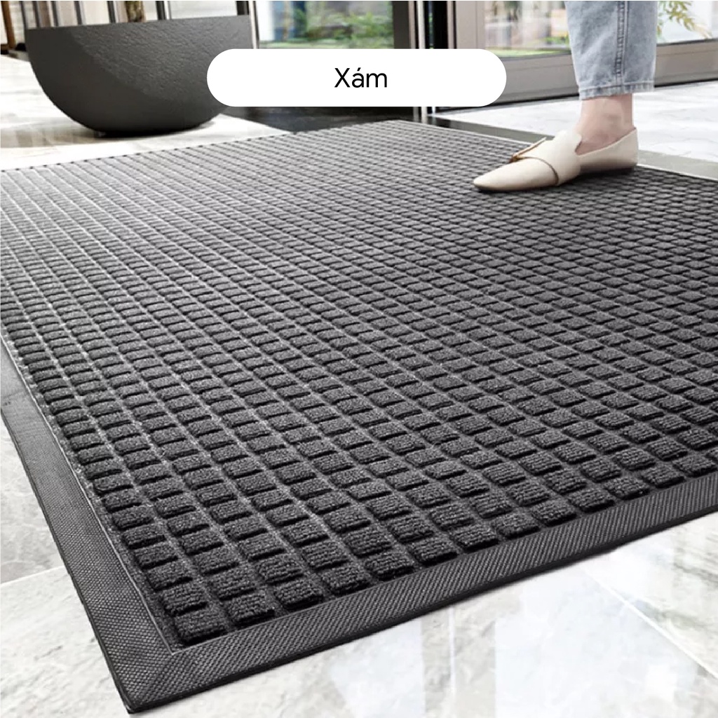 Thảm cửa ra vào cao cấp chống trượt tuổi thọ cao Fesson 75 x 45cm