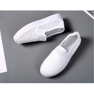 Giày Lười Vải Lưới Thoáng Mát