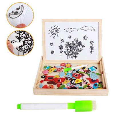 Bảng Gỗ Nam Châm Ghép Tranh Loại 1 Siêu Chắc Chắn Cho Bé Vui Chơi Sáng Tạo