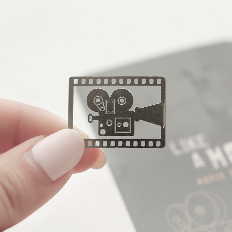 Dụng cụ đánh dấu trang sách bằng kim loại tạo hình chủ đề phim ảnh độc đáo