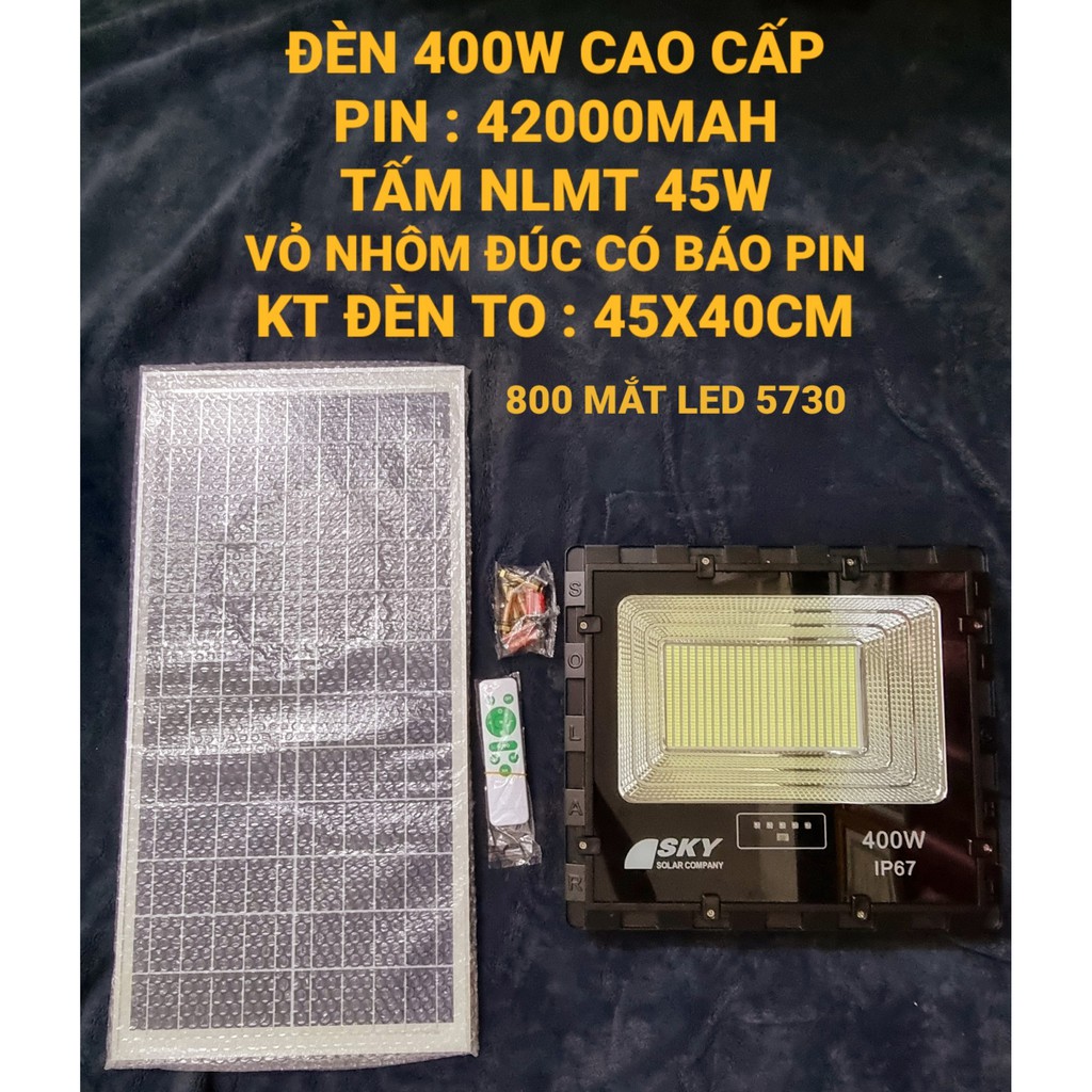 ⛔📣ĐÈN PHA NĂNG LƯỢNG MẶT TRỜI 400W SIÊU SÁNG, PIN SIÊU TRÂU⛔📣FREESHIP📣