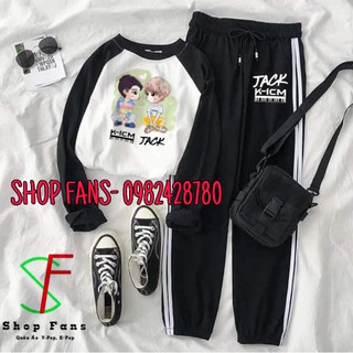 bộ quần áo JACK KICM, bộ đồ keys đóm, in theo yêu cầu