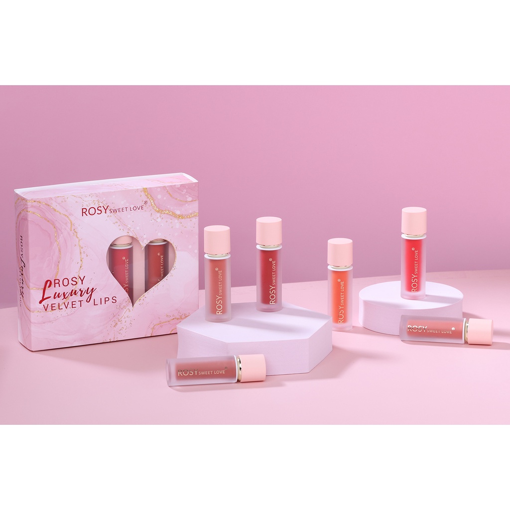 [Chính hãng] combo rosy luxury velvet lips combo son môi rosy sweet love tự chọn màu son