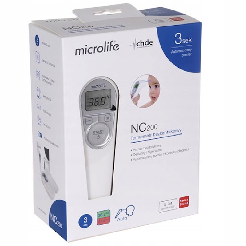 Nhiệt kế microlife bấm trán Hồng ngoại 200