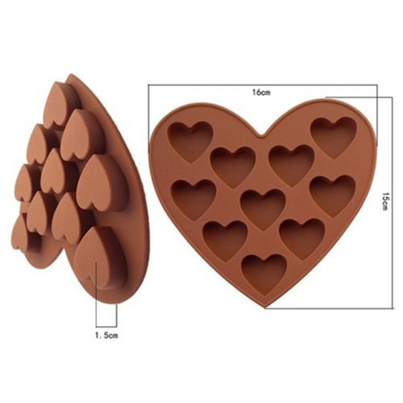 Khuôn Silicone Làm Bánh Hình Trái Tim