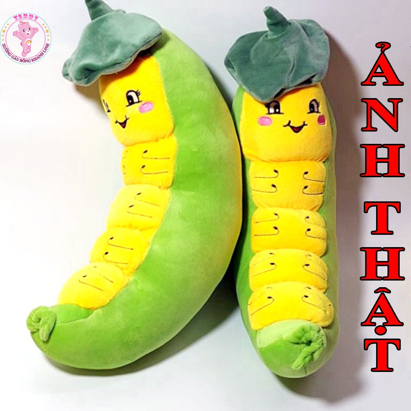 Gấu Bông Sâu Lá Size 45Cm Siêu Xinh Hàng Xuất Siêu Thị Cao Cấp