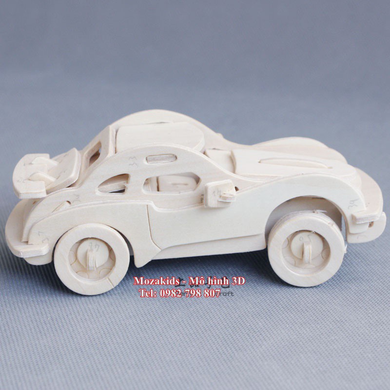 [Mã LIFETOYS1 giảm 30K đơn 99K] Đồ chơi lắp ráp gỗ 3D Mô hình Xe ô tô mini Porsche