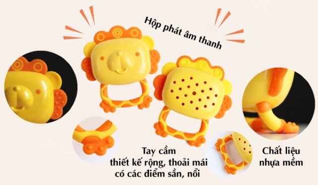 Xúc xắc gặm nướu Richell cho bé 5m+ chính hãng