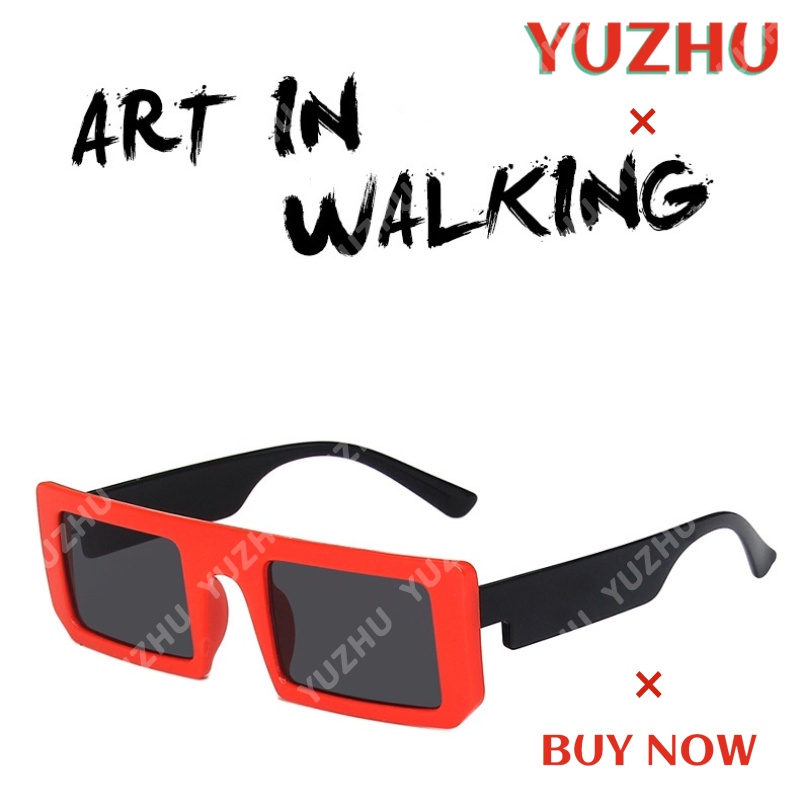 Kính mát gọng chữ nhật phong cách retro thời trang