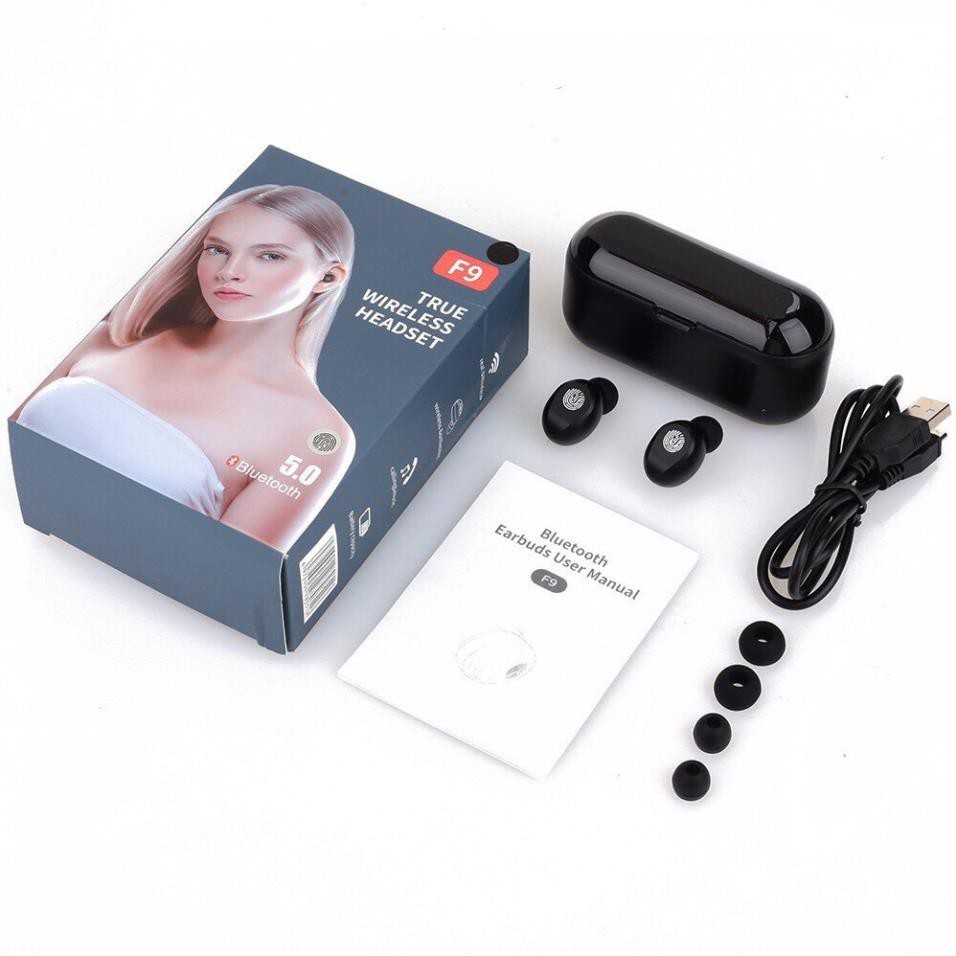 Tai Nghe Bluetooth 5.0 AMOI F9 TWS Bản QUỐC TẾ Cao Cấp - Cảm Ứng Không Dây Chống Nước Chống Ồn Tích Hợp Sạc Dự Phòng | BigBuy360 - bigbuy360.vn