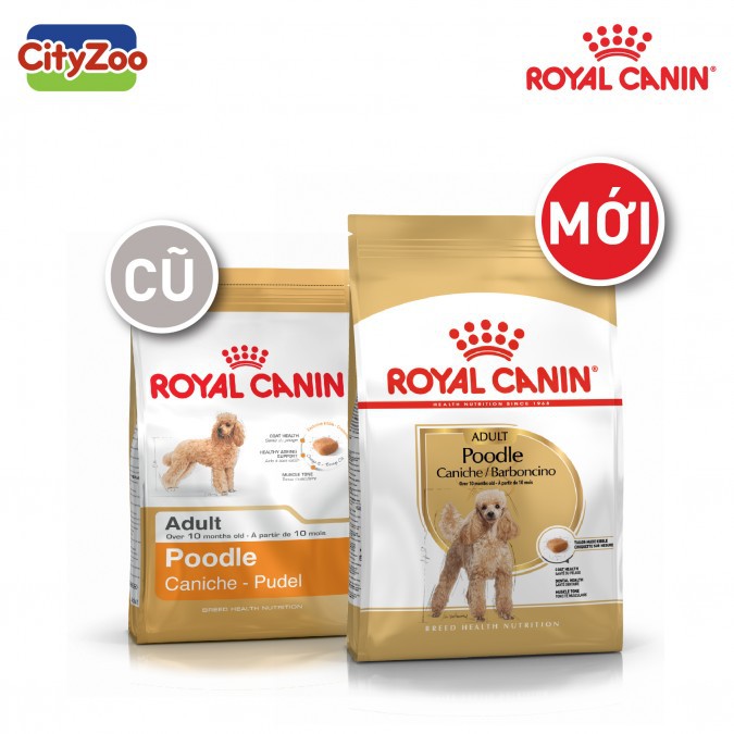 Thức ăn cho chó Poodle  trên 10 tháng - dạng hạt - Royal Canin Poodle Adult - Trọng Lượng 1,5kg