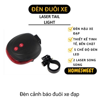 [Có sẵn] Đèn Hậu Xe Đạp - Đèn Led Thể Thao Báo Tín Hiệu Gắn Đuôi Xe Cảnh Báo 3408