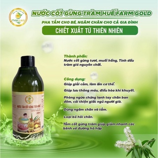 Nước cốt gừng tràm ngâm chân farm gold 300ml