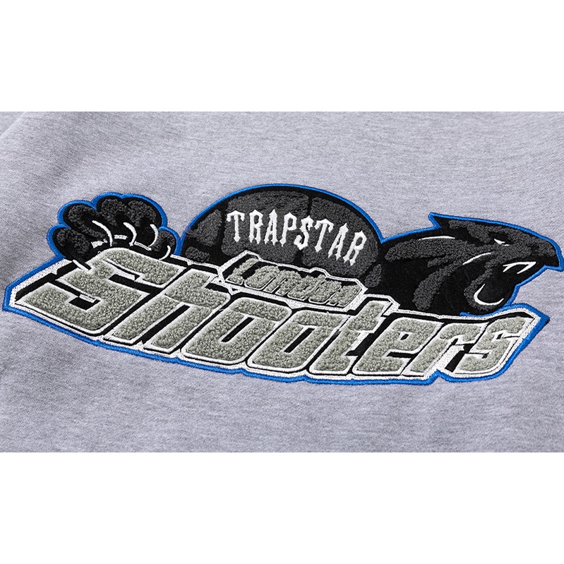 Áo khoác Trapstar có mũ trùm đầu phối họa tiết rằn ri thời trang cho nam và nữ