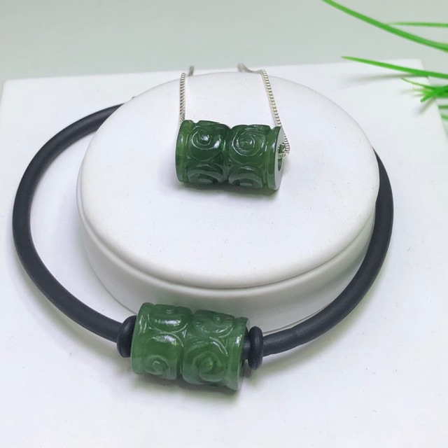Combo vòng tay và dây cổ lu thống Ngọc-bích