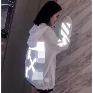 Áo gió phản quang bape x wo unisex