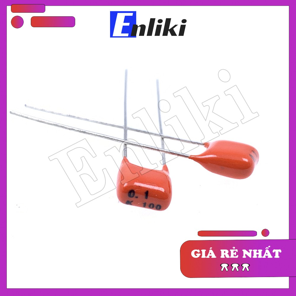 [Mã ELHACE giảm 4% đơn 300K] 10 Chiếc Tụ PILKOR 0.1uF 100V Màu Cam 104 104K