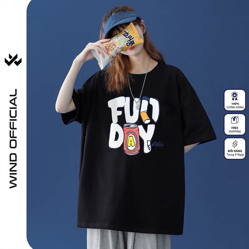 Áo thun tay lỡ Wind phông unisex form rộng Heaven nam nữ oversize ulzzang