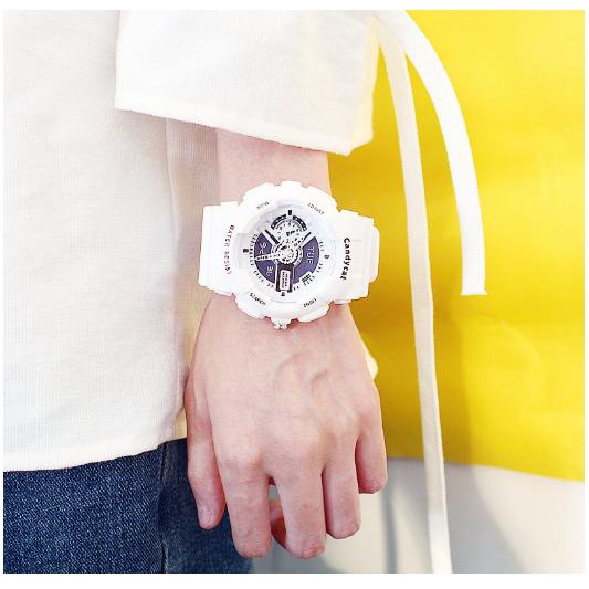 ĐỒNG HỒ THỂ THAO NAM NỮ SHINUU CANDYCAT CHẠY KIM D367 GIẢ ĐIỆN TỬ DÂY CAO SU CỰC ĐẸP | BigBuy360 - bigbuy360.vn