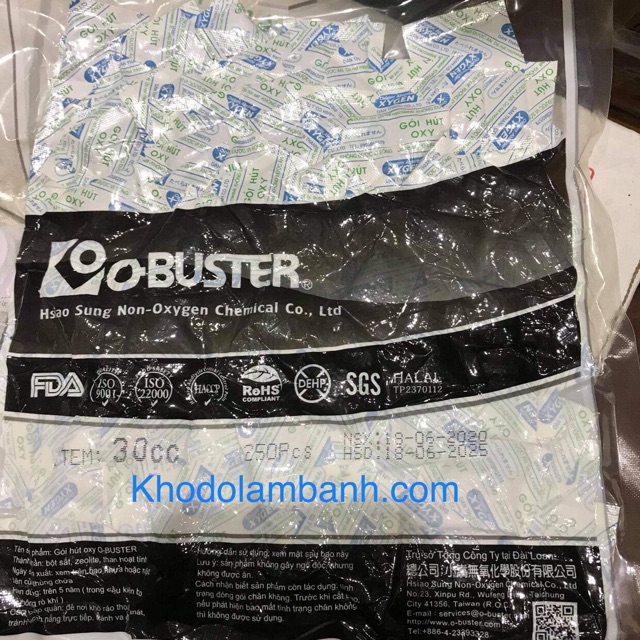 250 gói hút ẩm bánh trung thu, gói hút oxy obuster 30cc