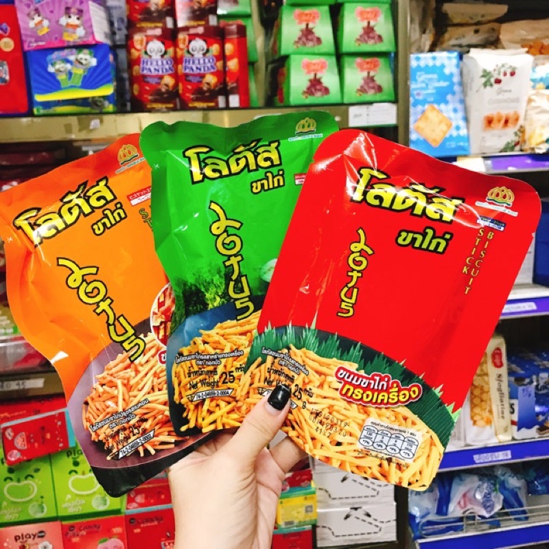 Snack bim tăm que cọng Thái Lan (gói 20g)