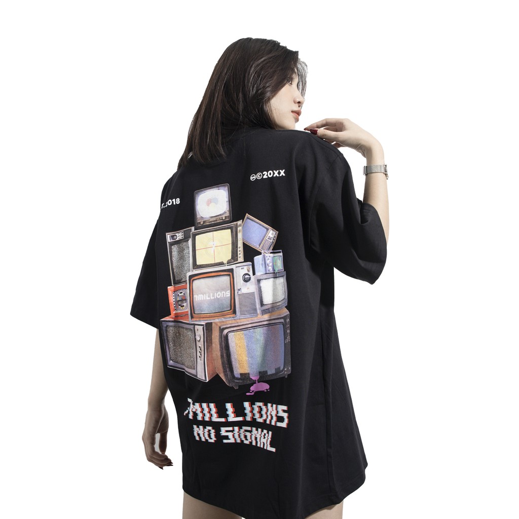 Áo thun 7millions Tivi - Màu Đen - Unisex