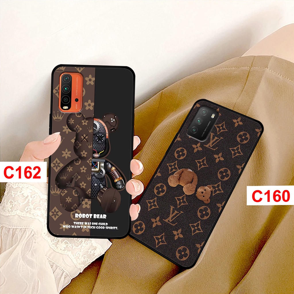 Ốp Redmi 9T - Xiaomi Poco M3  in hình gấu bearbrick thời trang. ốp lưng Xiaomi Redmi chất lượng.
