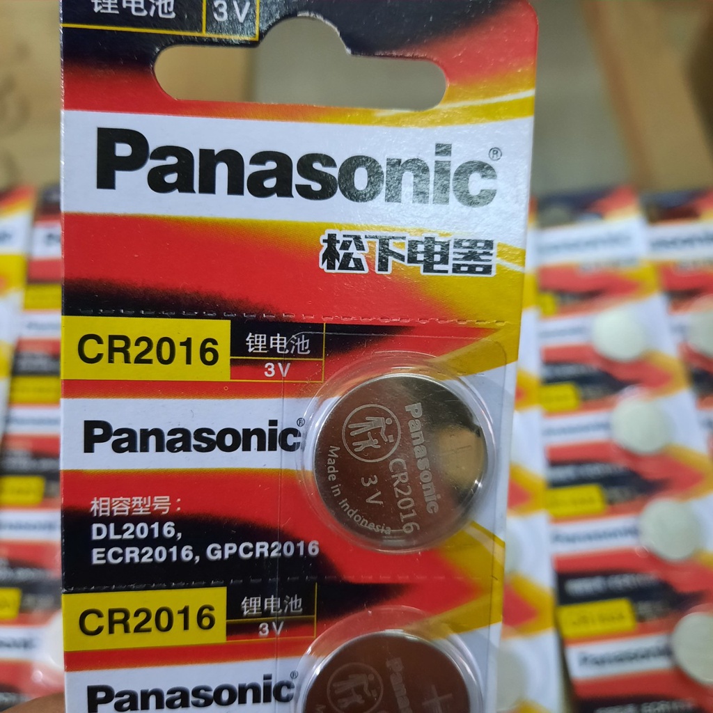 Pin chìa khóa ô tô, xe máy, pin cúc áo, pin lithium Panaosonic CR2016 3V