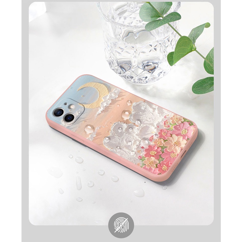 Ốp Điện Thoại Chống Sốc Họa Tiết Hoa Cho Iphone 13 Pro 11 Pro Max Xr 6s 7 8 Plus 12 Mini Pro Xs 14 Max