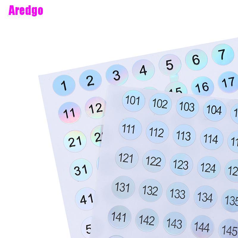 [Hàng mới về] Nhãn dán đánh dấu số sơn móng tay/ son môi chống thấm nước tiện dụng