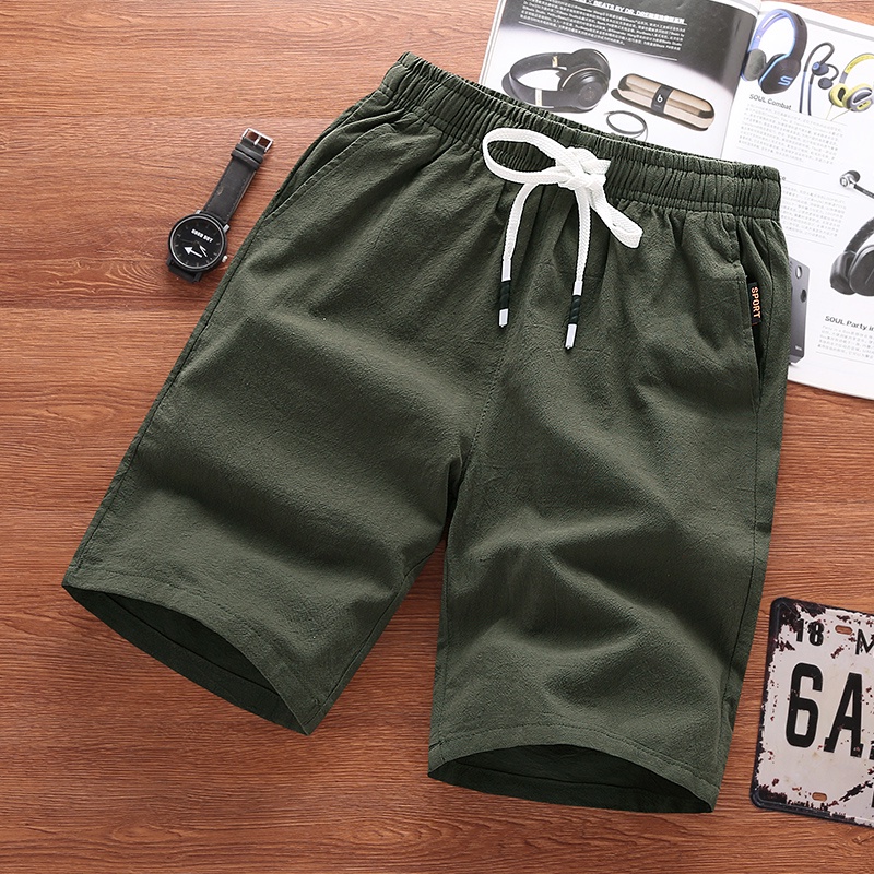 Quần Short cotton seluar pendek lelaki perempuan Phong Cách Thể Thao Cho Nam