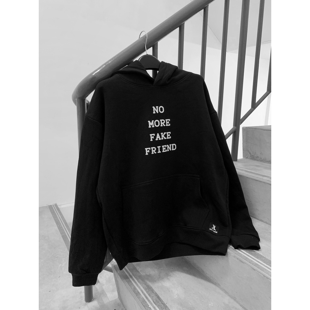 Áo Hoodie Oversize Fake Friend, JACKLANE, Áo nỉ dài tay Unisex Jack Lane