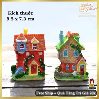 💞💖💞Tiểu Cảnh-Mô Hình Trang Trí Mini Chậu Cảnh,Sen Đá,Cây Bonsai-Terrarium-Hình Biệt Thư Cao Tầng (giao ngẫu nhiên)