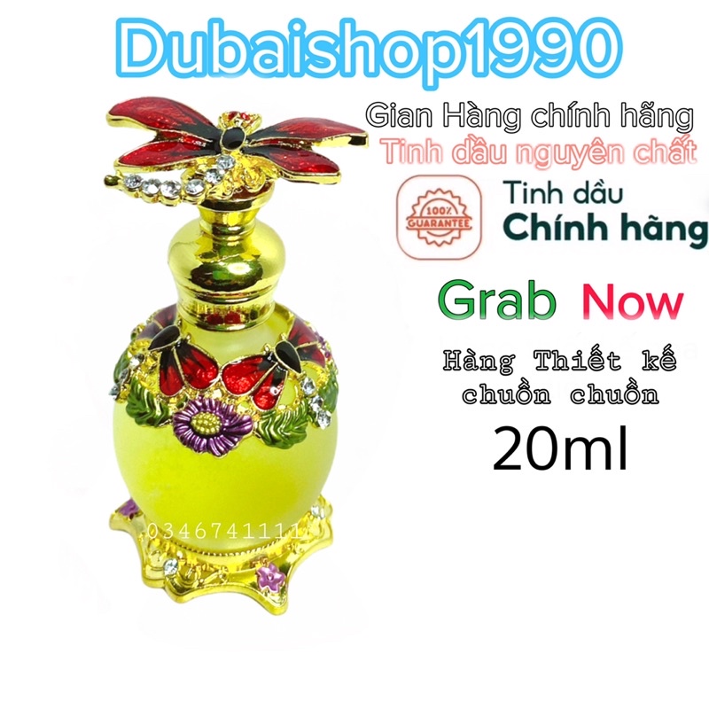 Tinh dầu nước hoa Dubai mẫu chuồn đỏ hàng thiết kế cao cấp