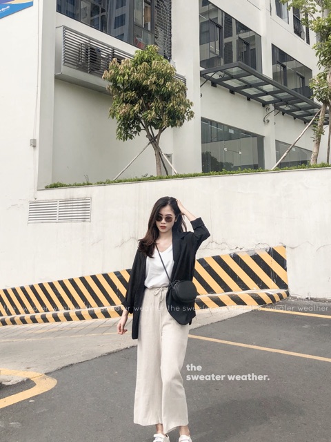 [Mã SKAMCLU7 giảm 10% tối đa 50K đơn 0Đ] Áo vest trơn voan mỏng, áo blazer voan dài tay | BigBuy360 - bigbuy360.vn