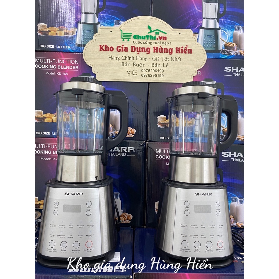 Máy làm sữa hạt SHARP KS-168 - Bảo Hành 12 Tháng- New 2022
