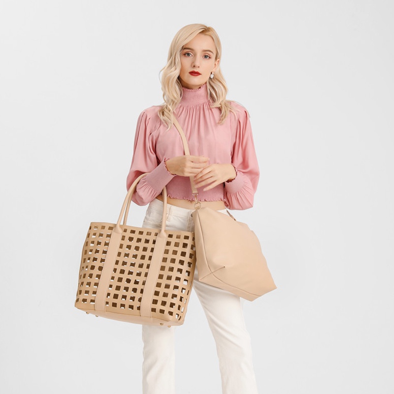 Túi xách đeo vai IELGY sức chứa lớn thiết kế rỗng cho mẹ