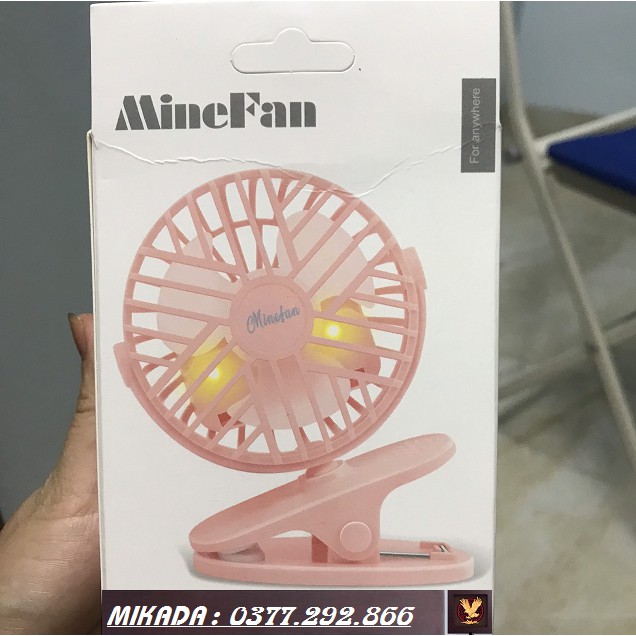 Quạt tích điện mini kẹp bàn có đèn Baseus chính hãng siêu bền cực mát cao cấp | BigBuy360 - bigbuy360.vn
